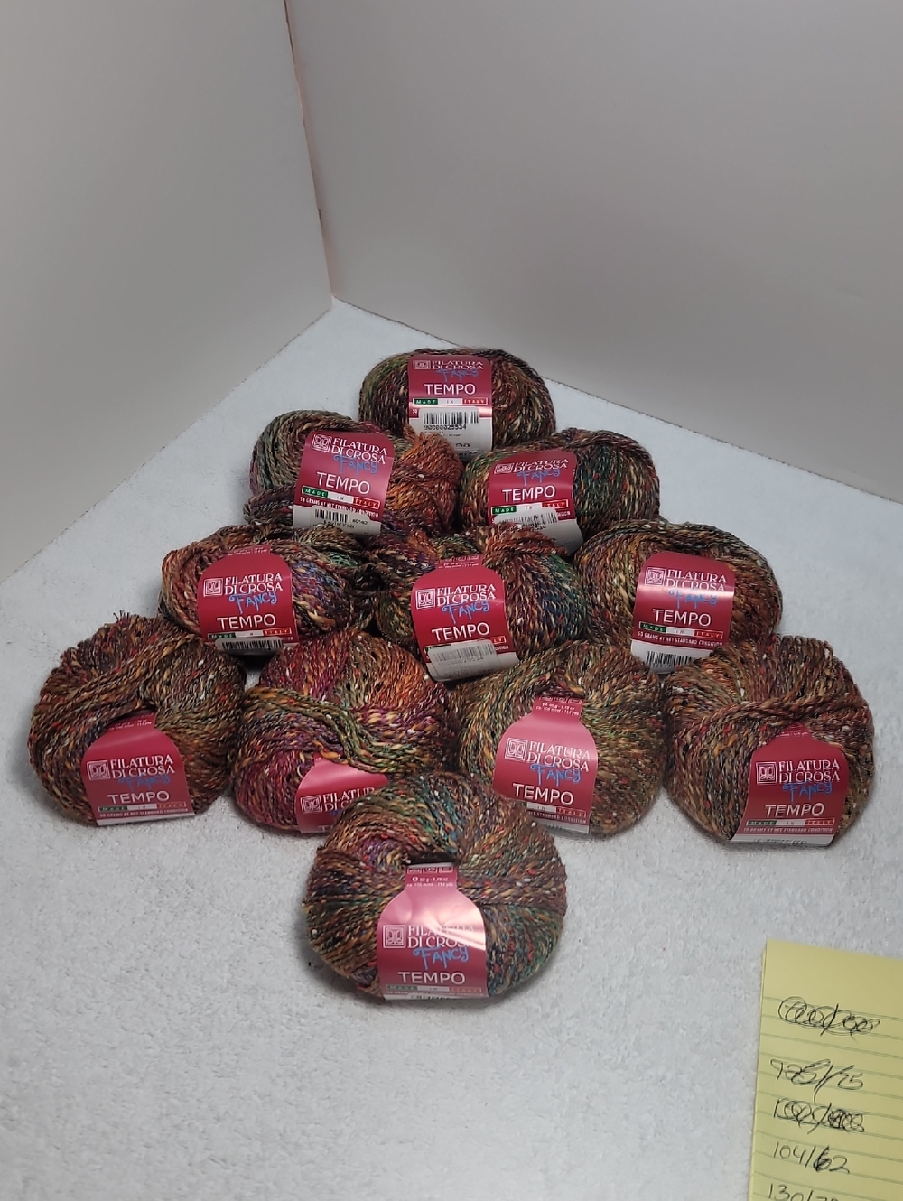 Filatura Di Crosa TEMPO Multicolor Yarn - 11 Balls - NWT